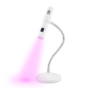 Mini Lámpara Blanca Illusion Beauty con soporte