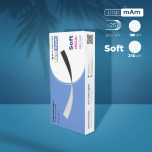 Limas desechable de doble cara para limado directo sobre una base blanda, grano 180/240 (25 uds.)